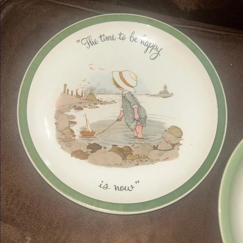 Vintage Collectors Edition Holly Hobbie Plates (2 plate bundle)